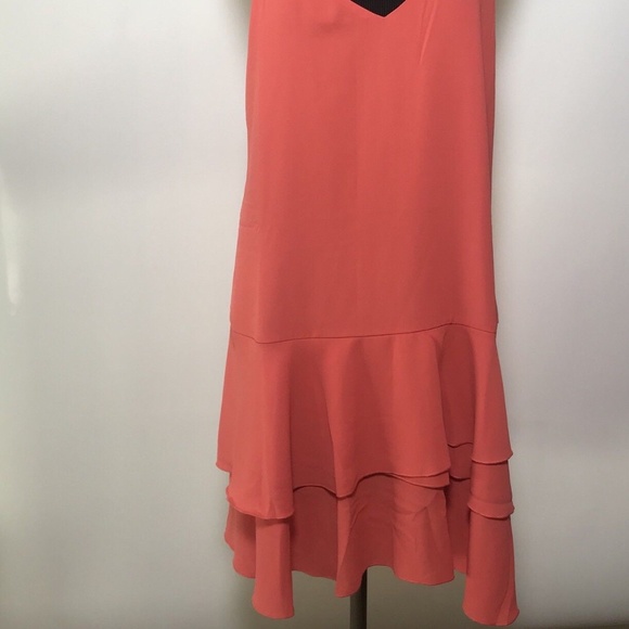 Cooper & Ella Ruffle Dress Coral - Picture 2 of 7